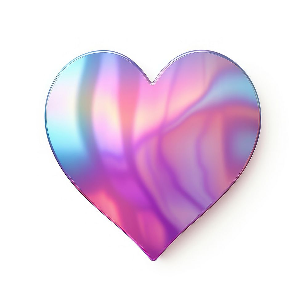 Gradient holographic heart backgrounds shape. AI generated Image by rawpixel.