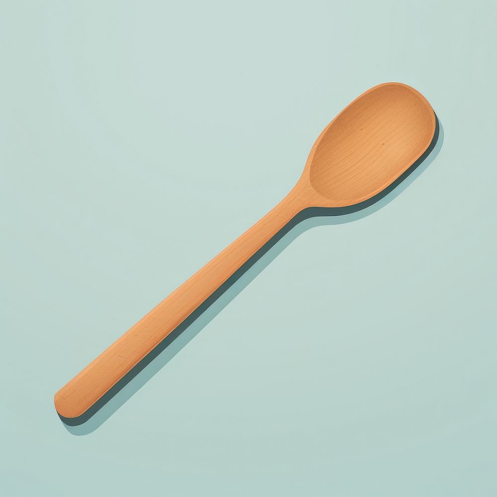 Wood Spatula spoon silverware toothbrush. AI generated Image by rawpixel.