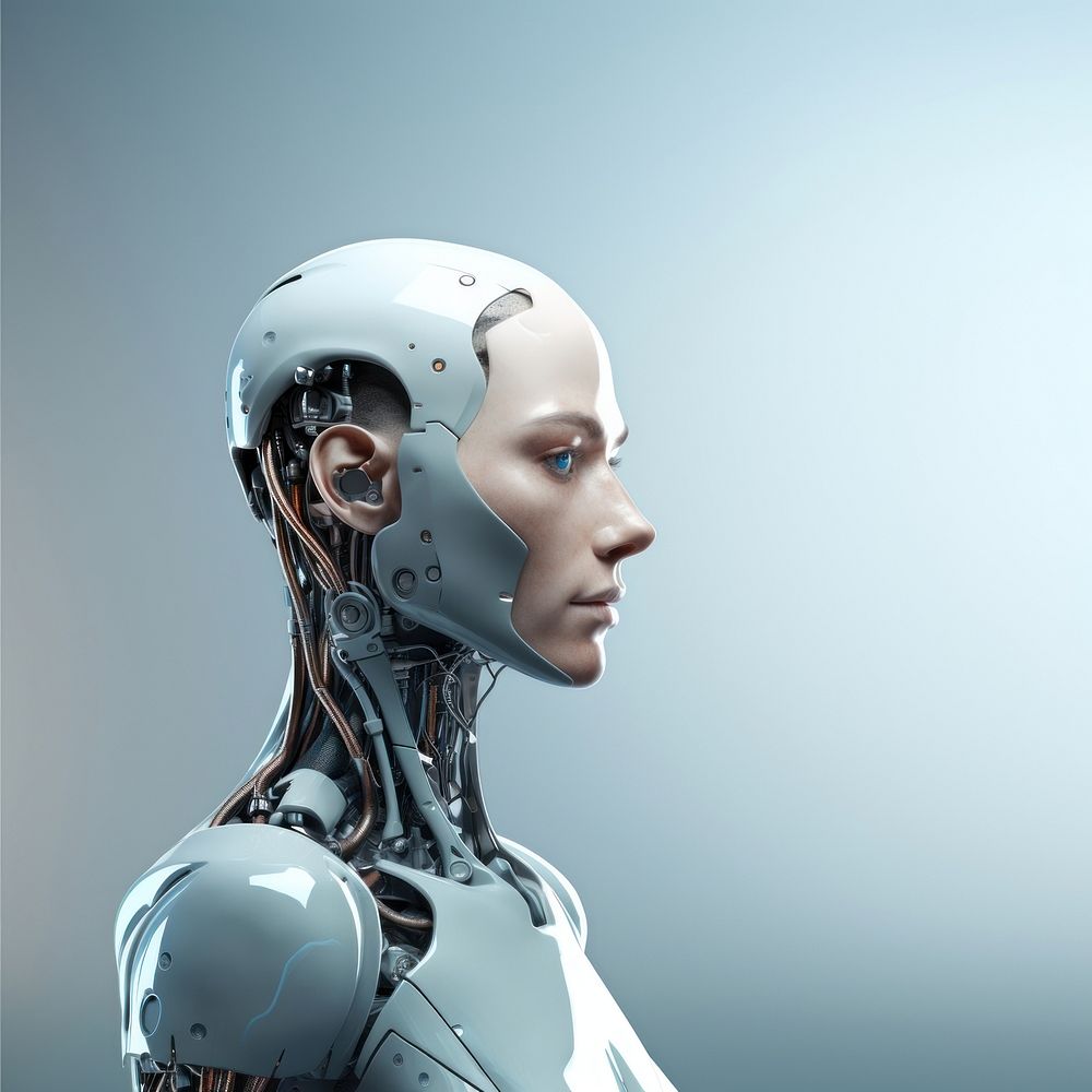 Futuristic AI robot. AI generated Image by rawpixel.