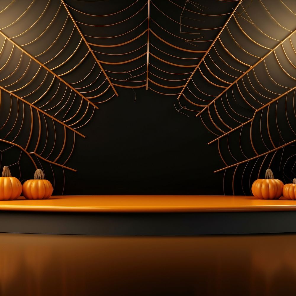 Spider-web frame, Halloween background. 