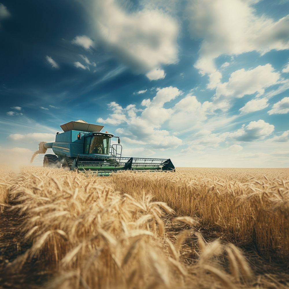 Farming agriculture outdoors harvest. AI generated Image by rawpixel.
