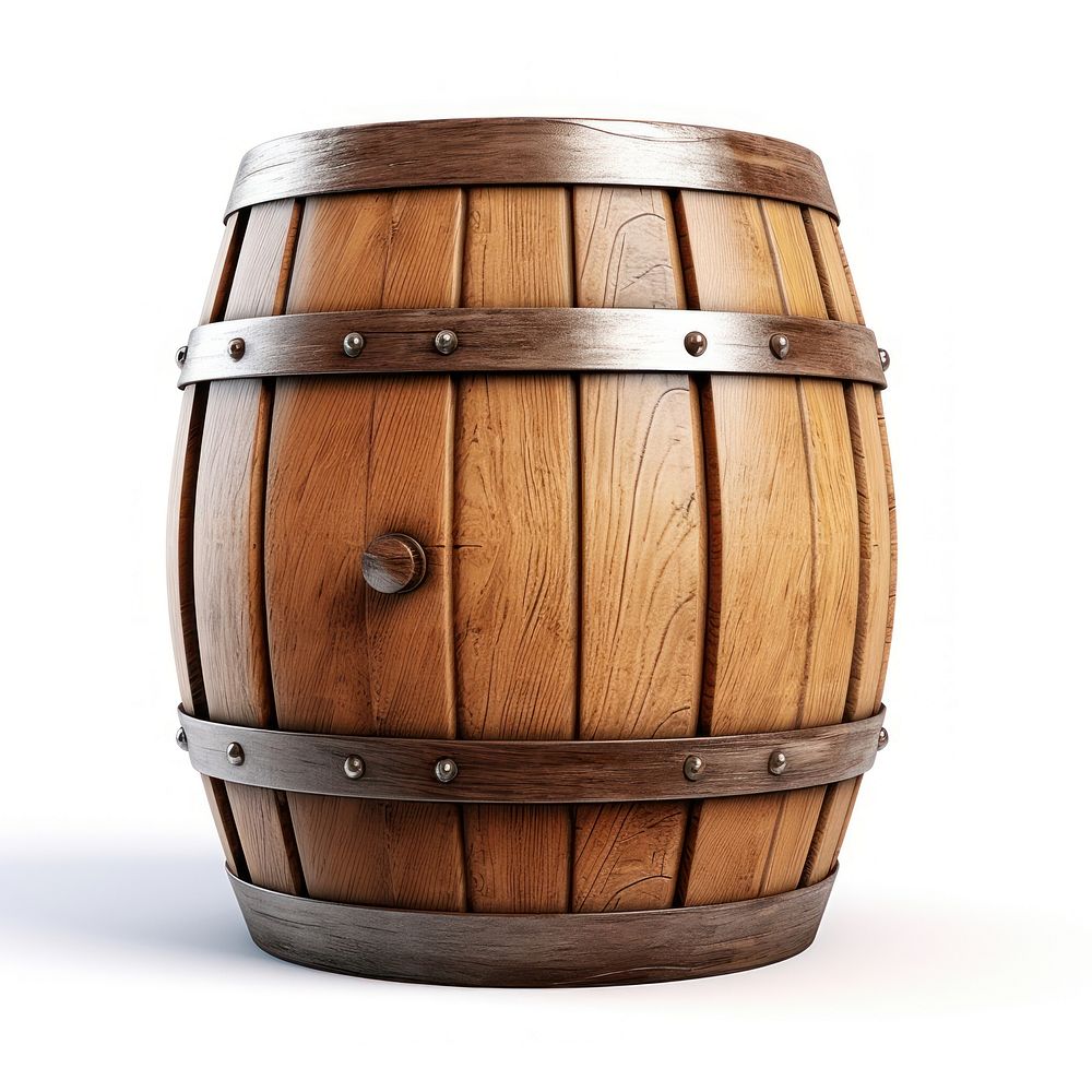Wooden barrel wood keg. AI generated Image by rawpixel.