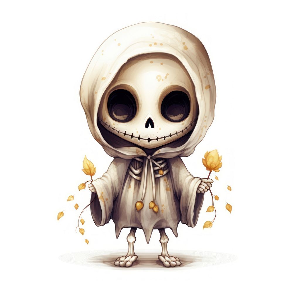 Cute skeleton drawing representation celebration. | Free Photo ...