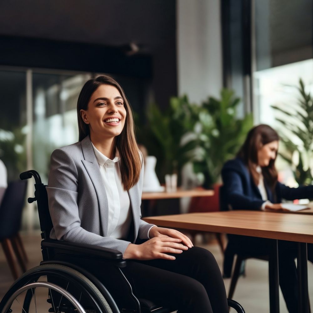 Wheelchair adult woman parasports. AI generated Image by rawpixel. 