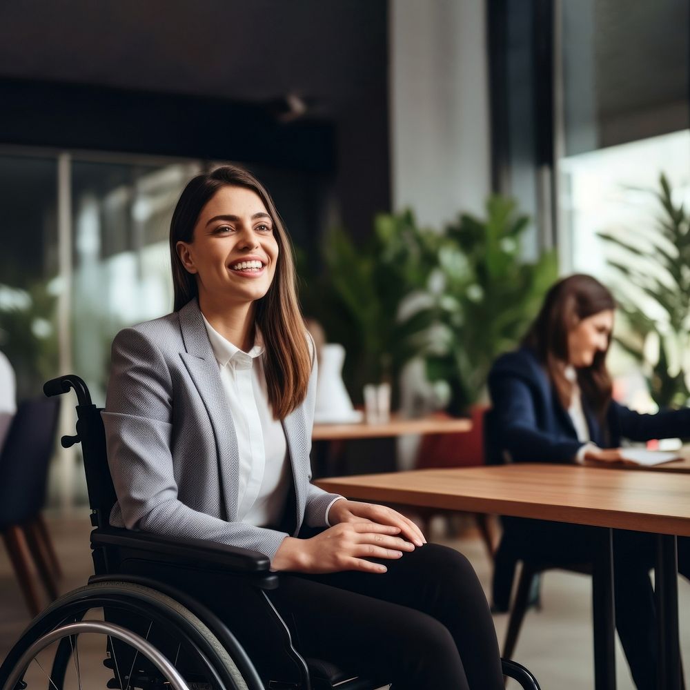 Wheelchair adult woman parasports.  