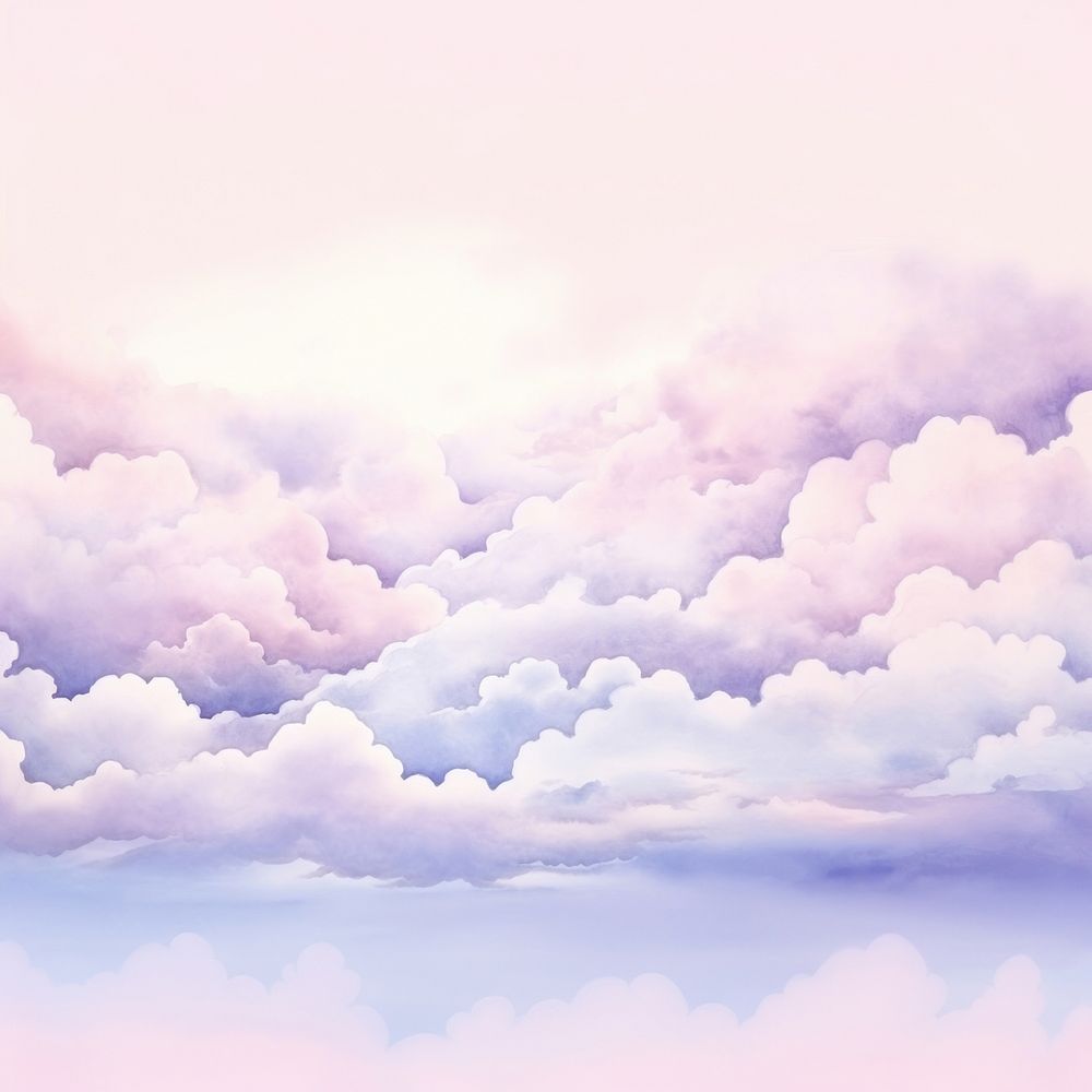Pastel sky outdoors nature cloud. AI generated Image by rawpixel.