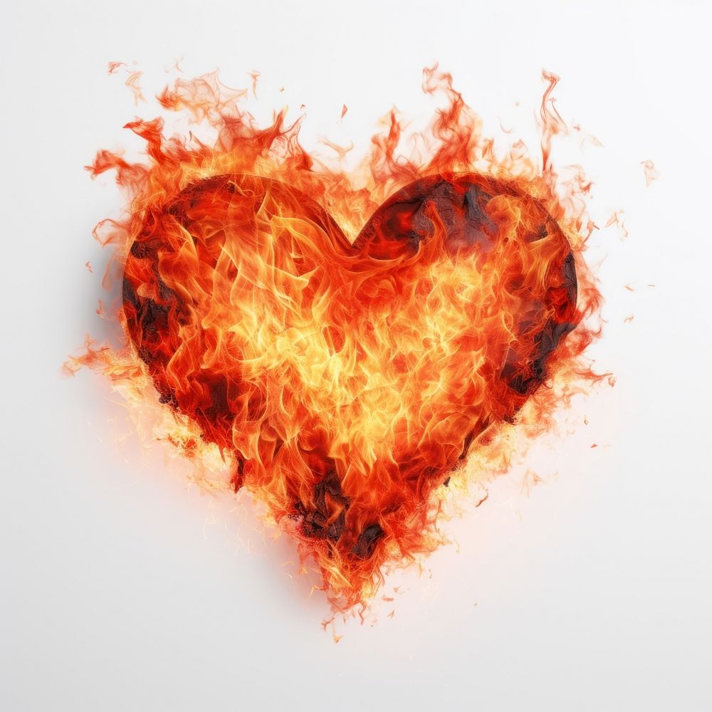 Fire heart heart shape exploding. | Free Photo - rawpixel