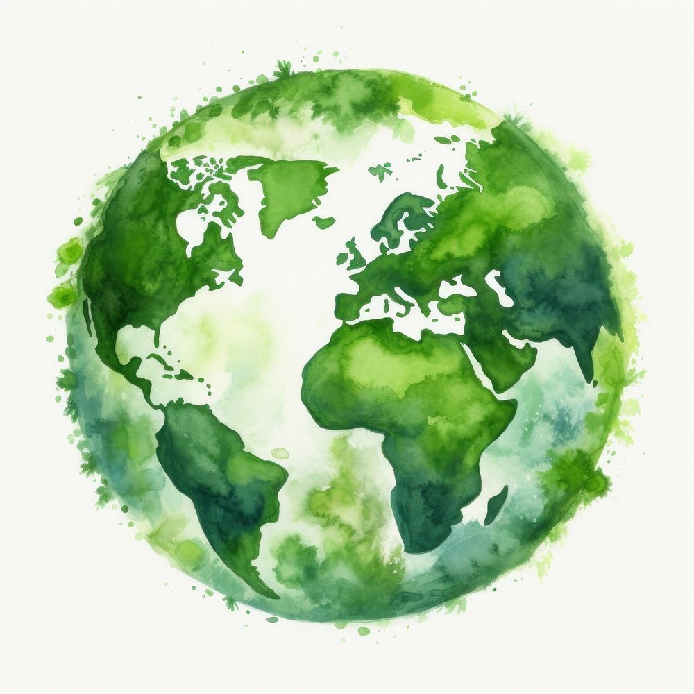 World green planet globe. AI generated Image by rawpixel.