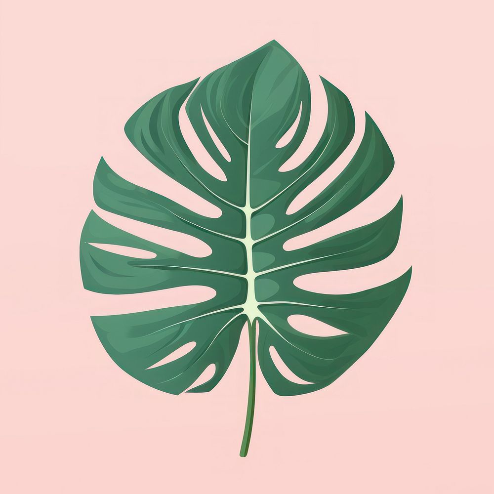 Monstera leafs plant xanthosoma pattern. AI generated Image by rawpixel.