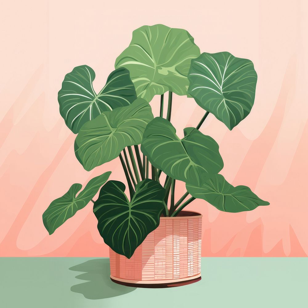 Alocasia plant leaf houseplant. AI generated Image by rawpixel.