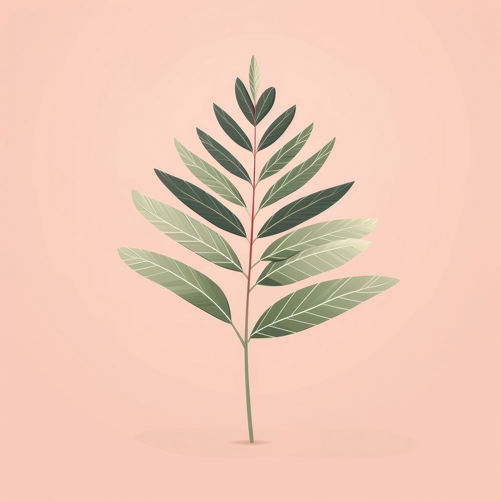 Botanical leaf plant herbs tree. AI generated Image by rawpixel.