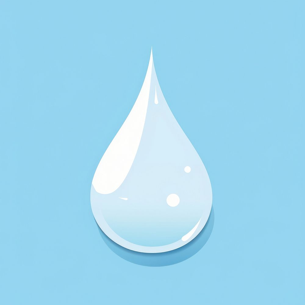 Water drop blue refreshment splashing. AI generated Image by rawpixel.