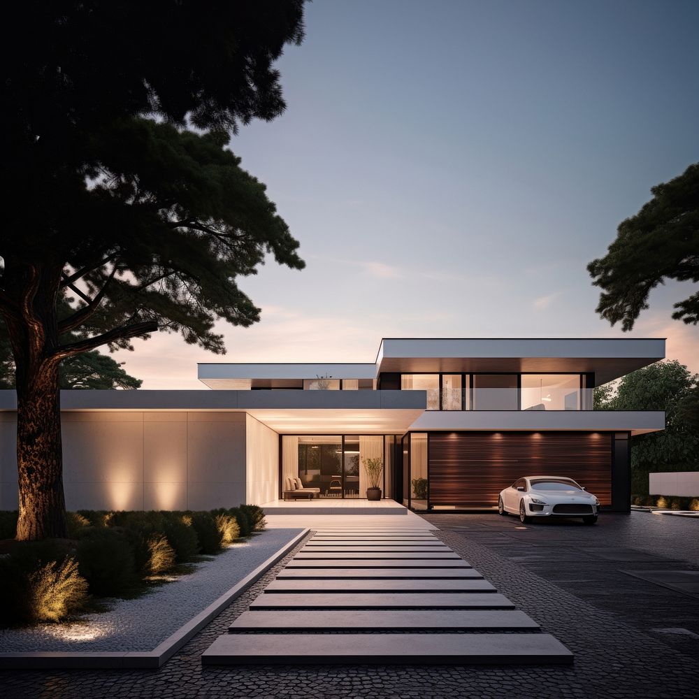 House architecture building vehicle. AI generated Image by rawpixel.