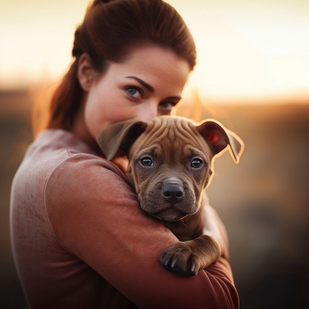 Animal dog portrait holding. AI generated Image by rawpixel.