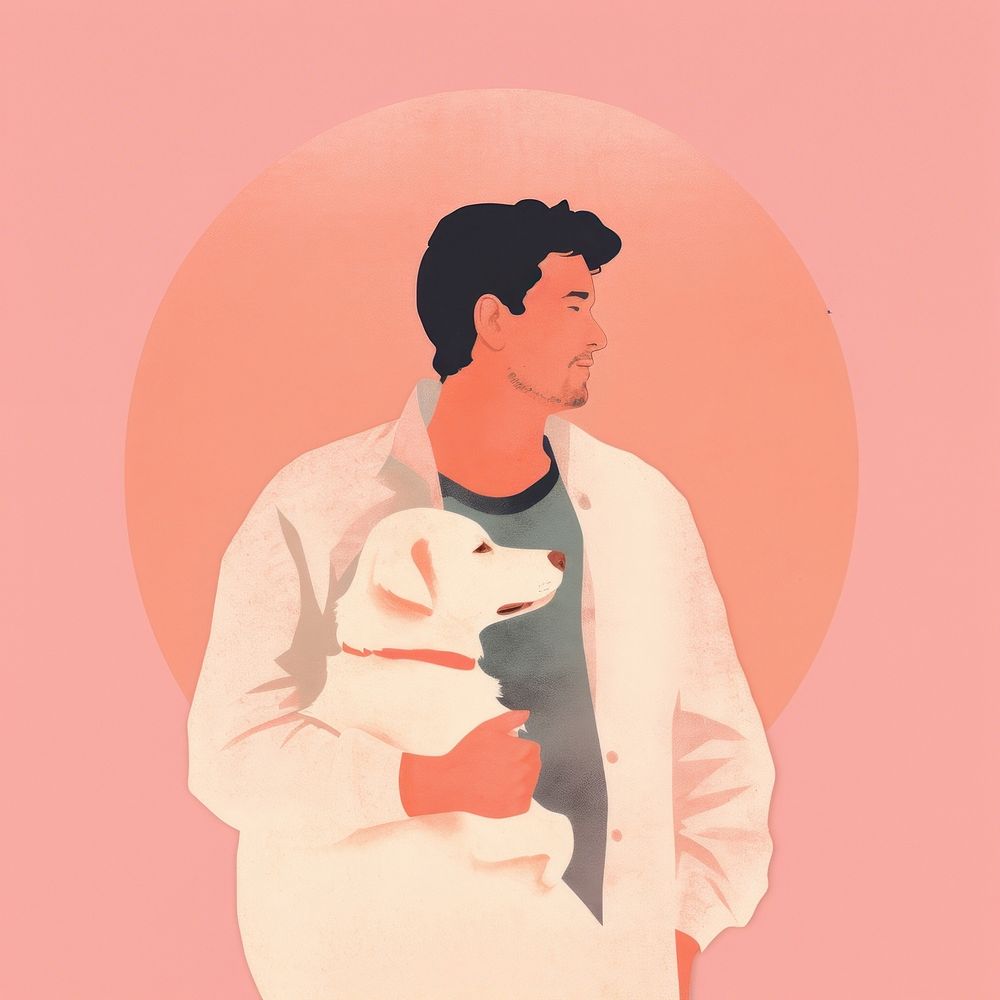 Mammal adult pet man. AI generated Image by rawpixel.