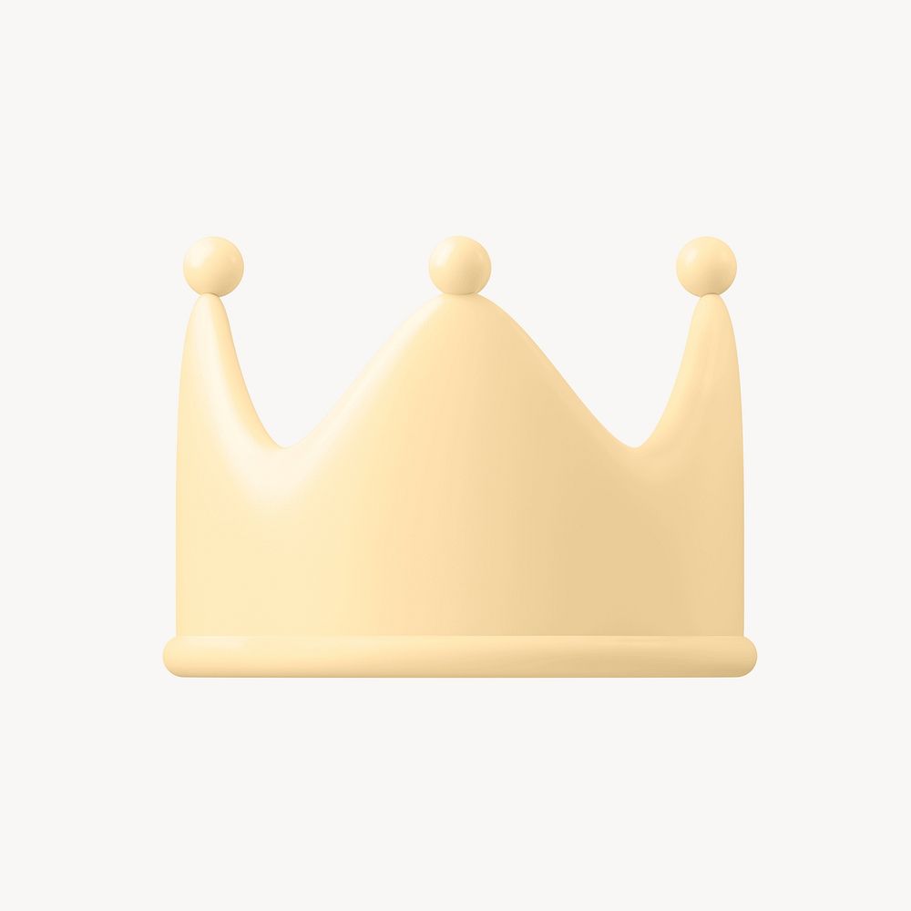Golden crown, 3d design resource