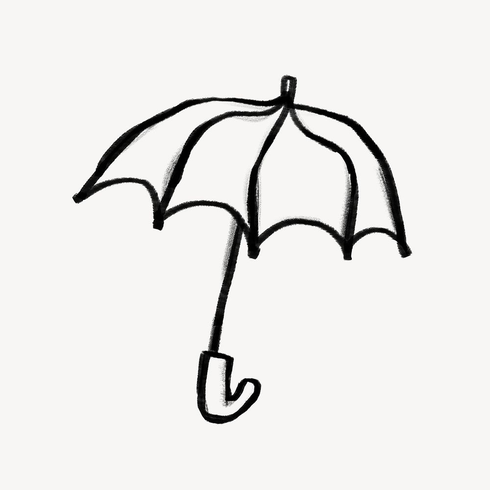 Umbrella doodle illustration design