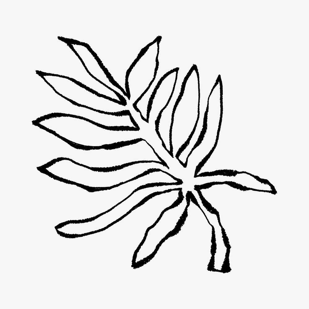 Leaf doodle illustration design