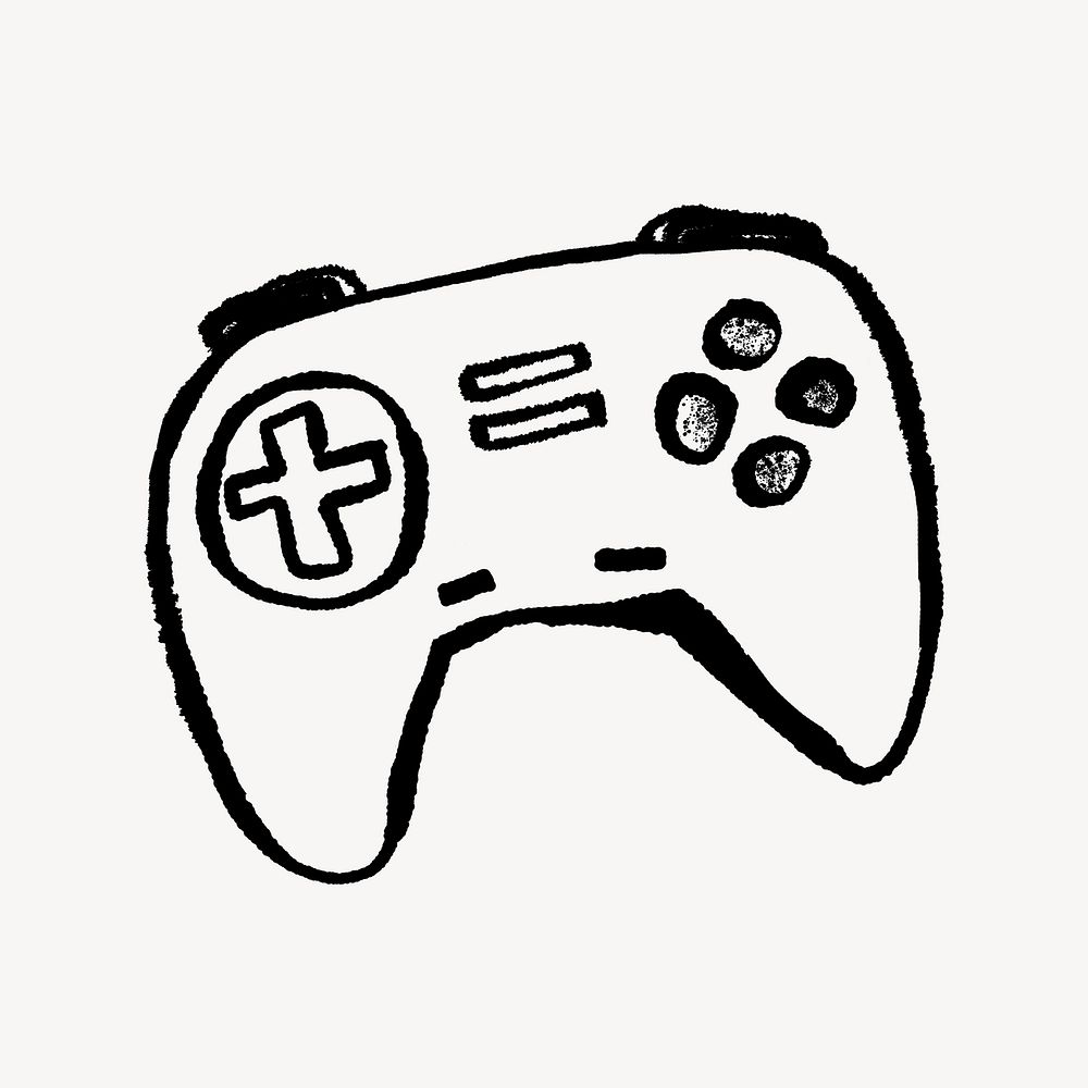 Gaming gear doodle illustration design