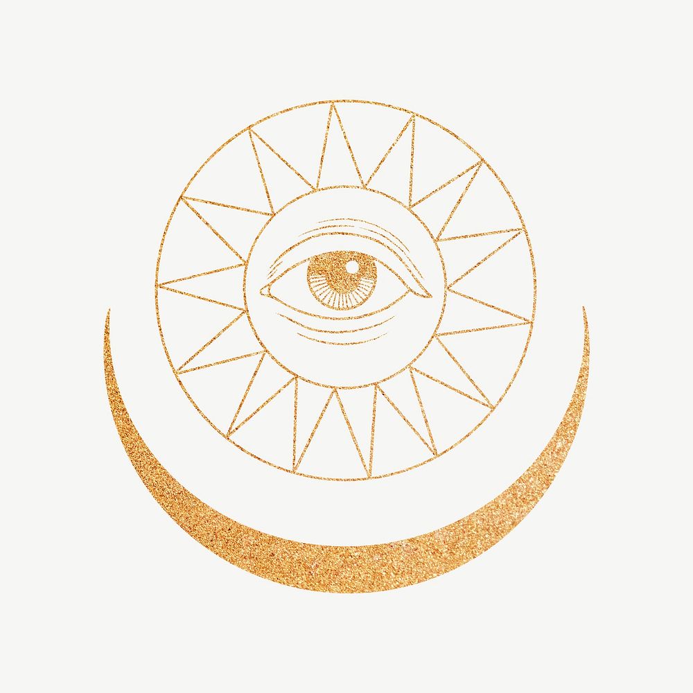 Celestial eyes, spiritual illustration psd