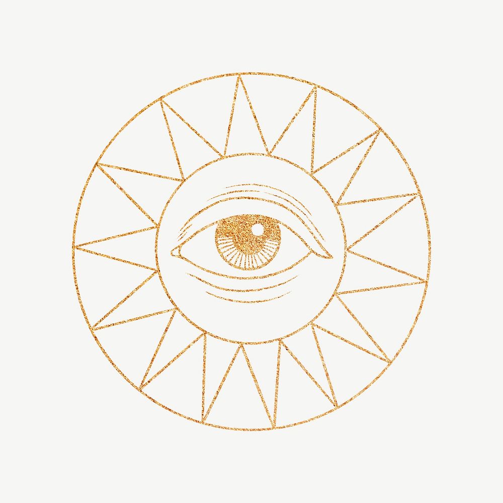 Celestial eyes, spiritual illustration psd