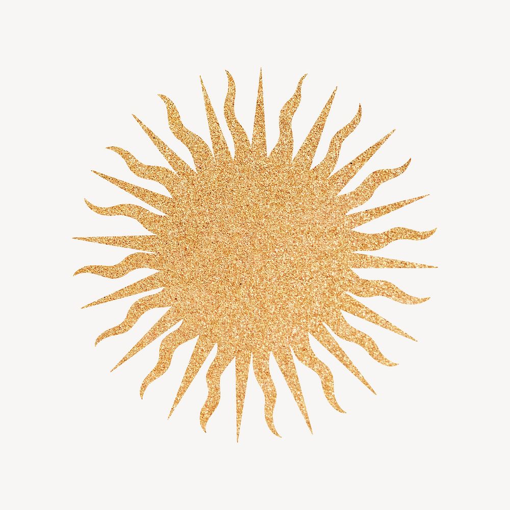 Golden sun, spiritual illustration, design resource