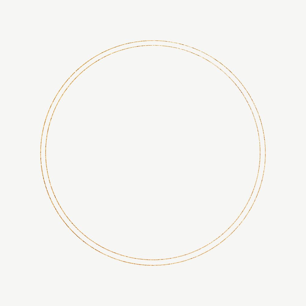 Golden circle, spiritual illustration psd