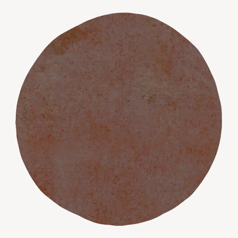 Brown round shape