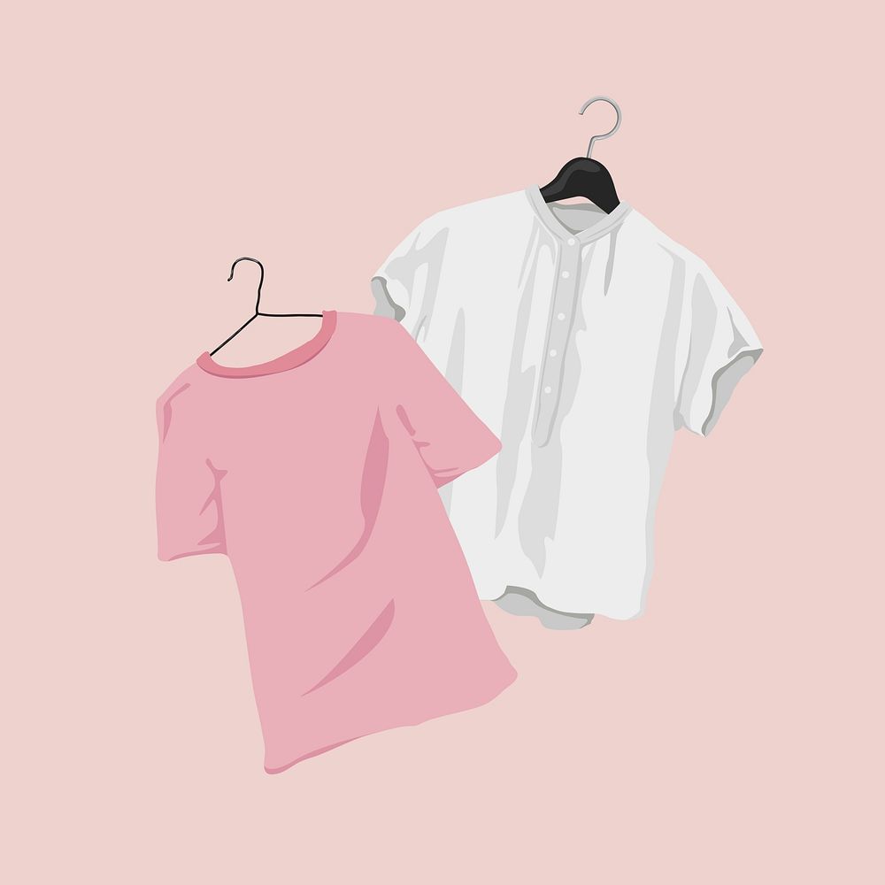 Laundry day, aesthetic illustration, design resource