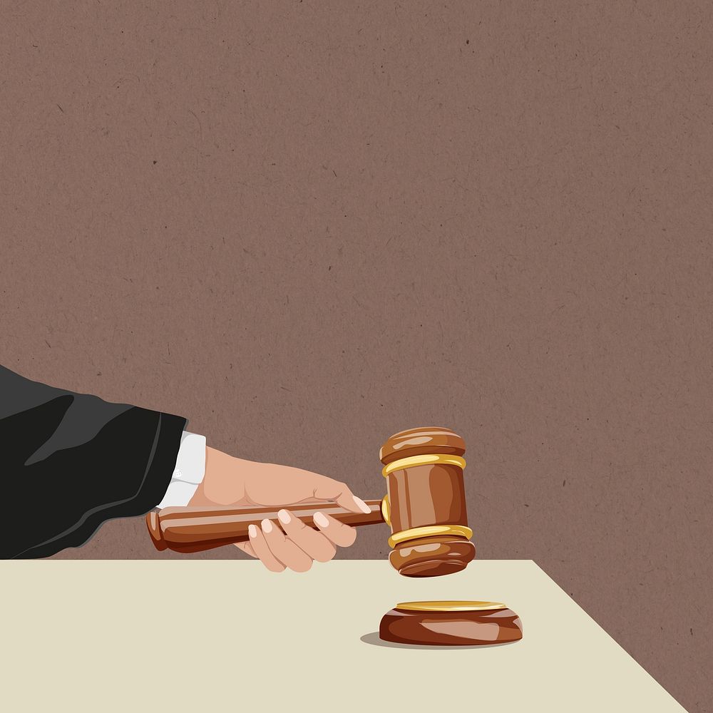 Legal system, aesthetic illustration, design resource