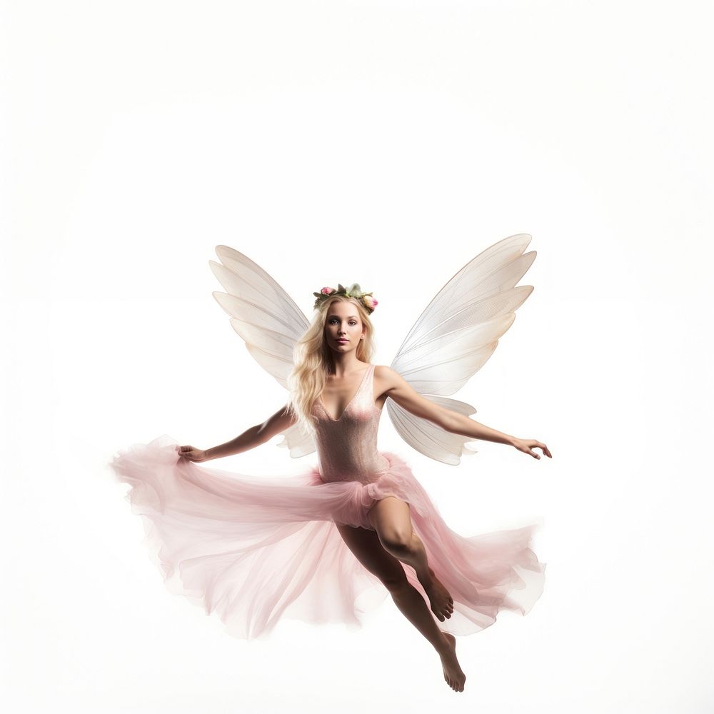 Flying fairy dancing ballet flying. AI generated Image by rawpixel.