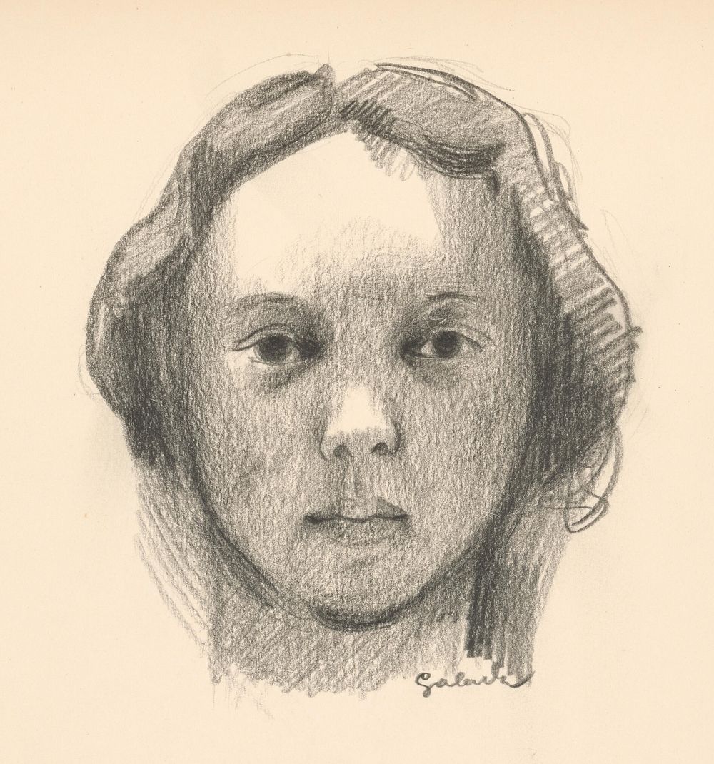 Portrait study of mrs. galand by Mikuláš Galanda