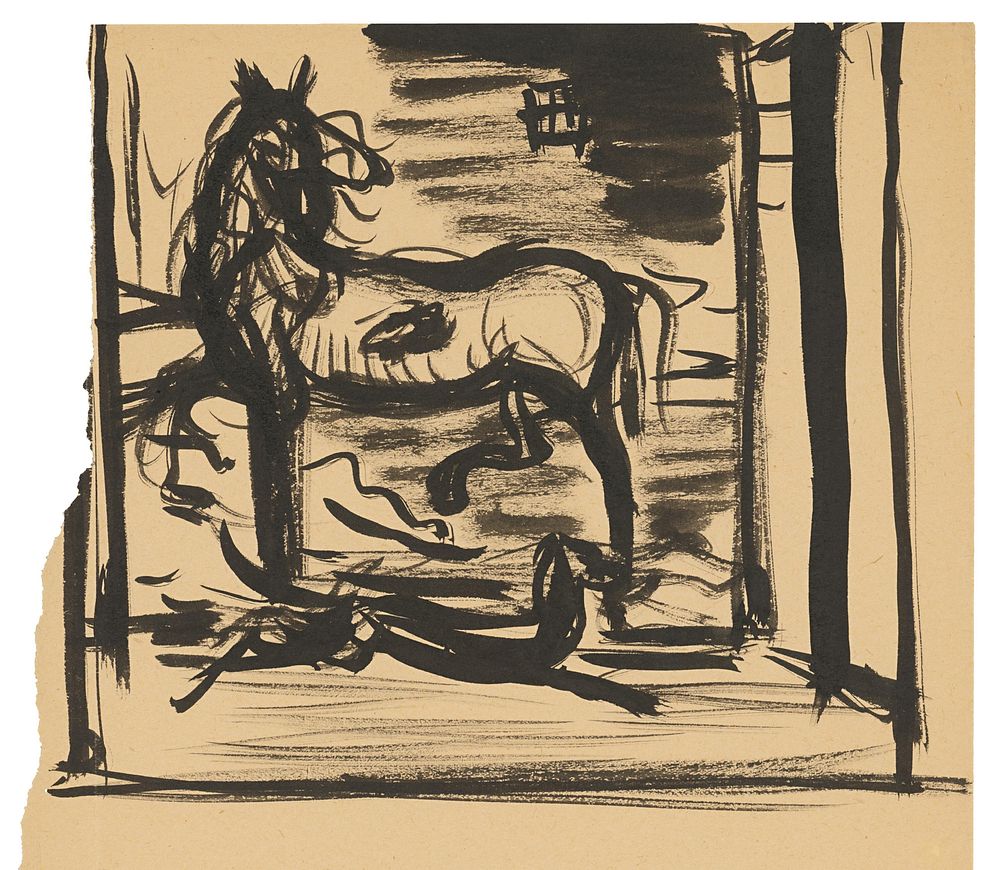 A horse by Arnold Peter Weisz Kubínčan