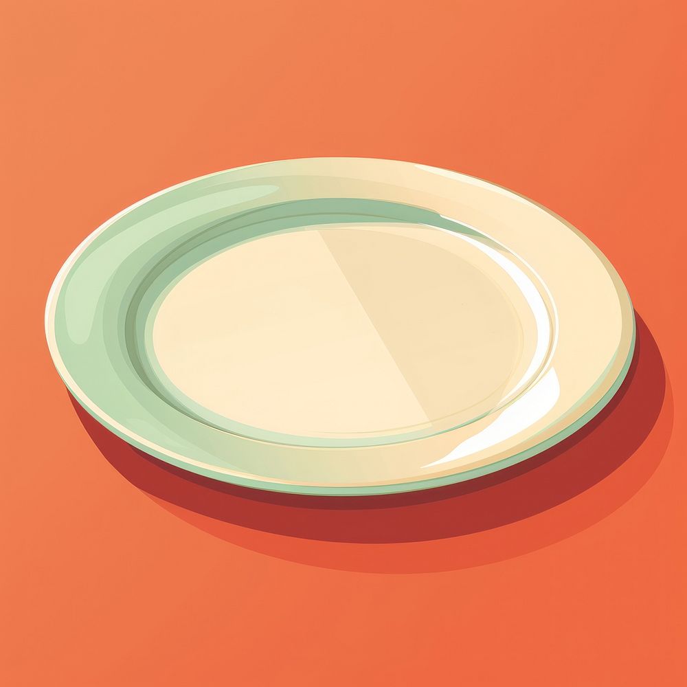A plate platter tableware porcelain. AI generated Image by rawpixel.