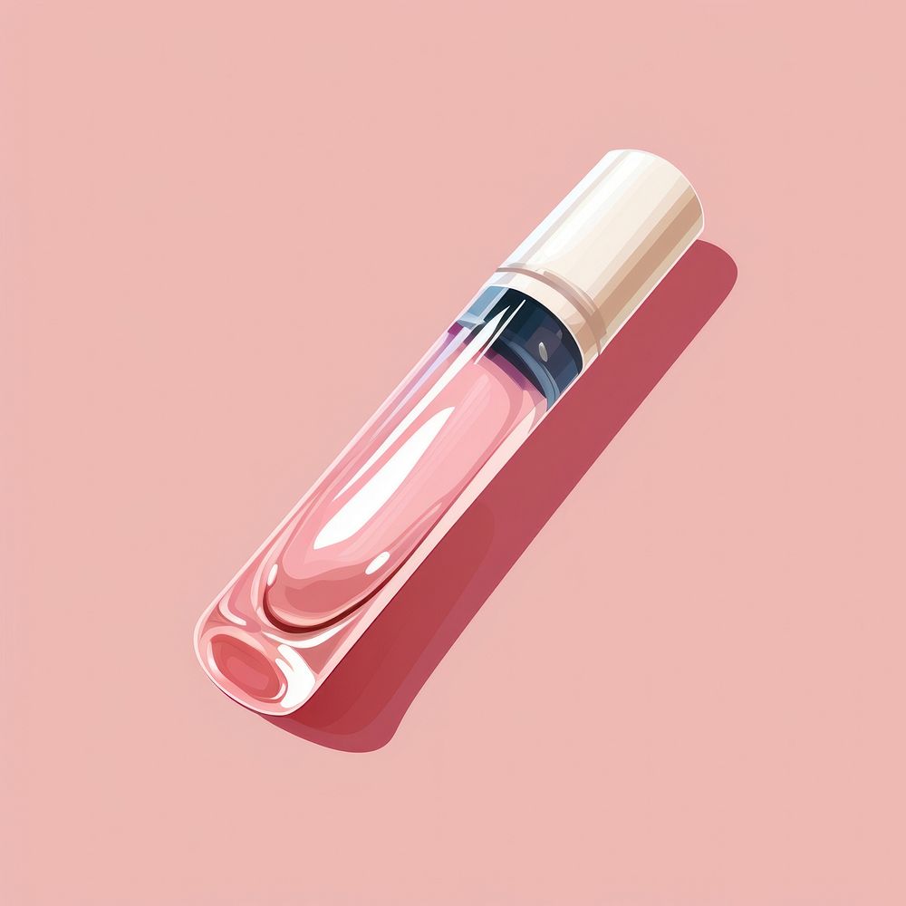 Lip gloss cosmetics lipstick bottle. AI generated Image by rawpixel.