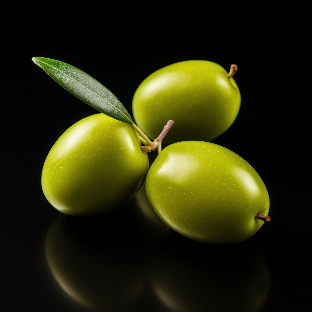Olive fruits green plant food. AI generated Image by rawpixel.