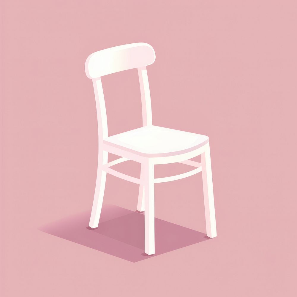 Chair furniture pink flooring. AI generated Image by rawpixel.
