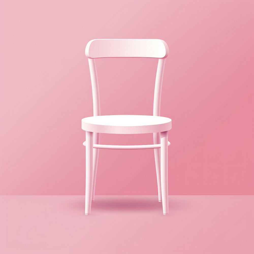 Chair furniture pink armrest. AI generated Image by rawpixel.