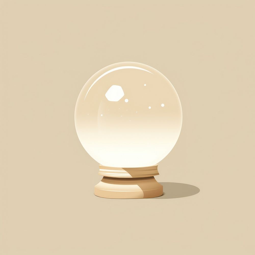 Crystal ball lighting sphere lamp. 