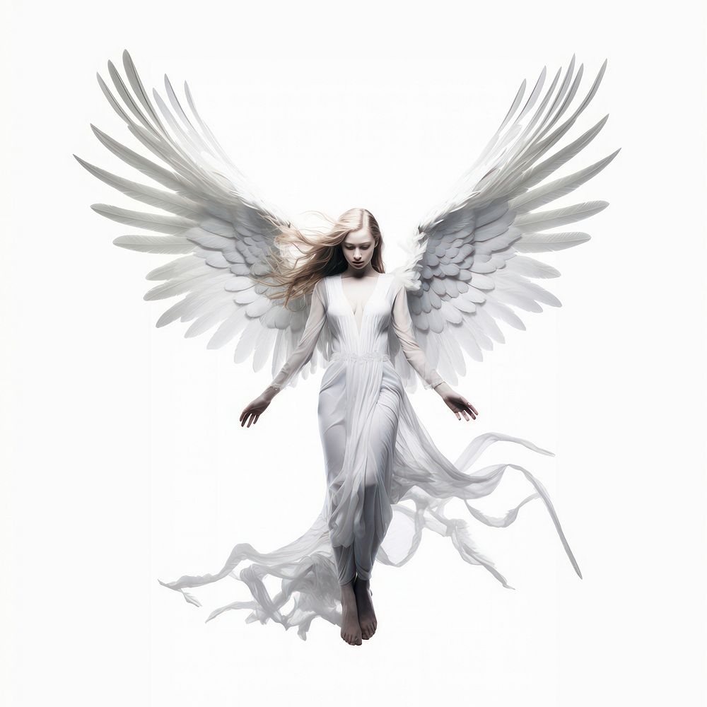 Angle woman fantasy flying angel. AI generated Image by rawpixel.