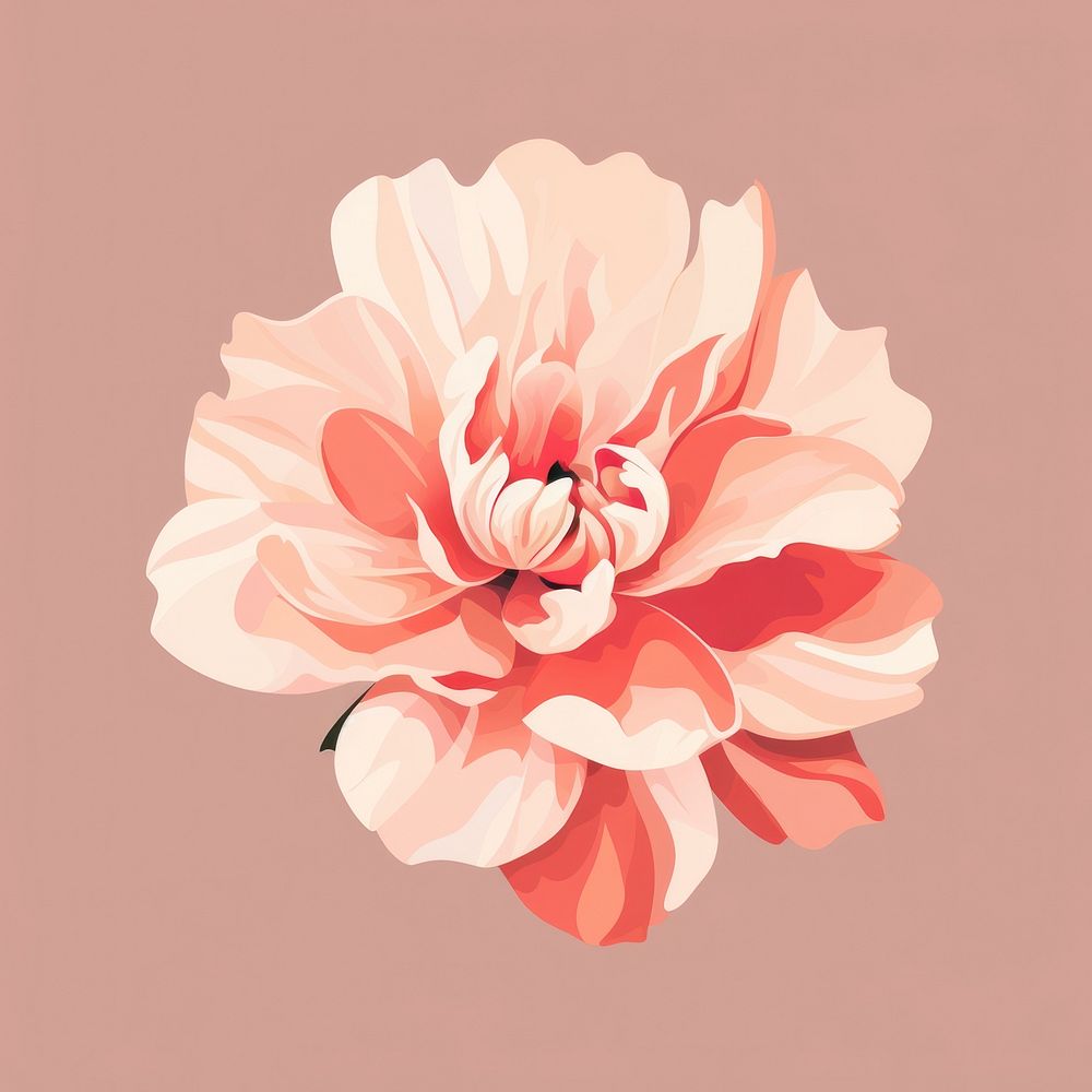 Peony petal flower plant rose. AI generated Image by rawpixel.