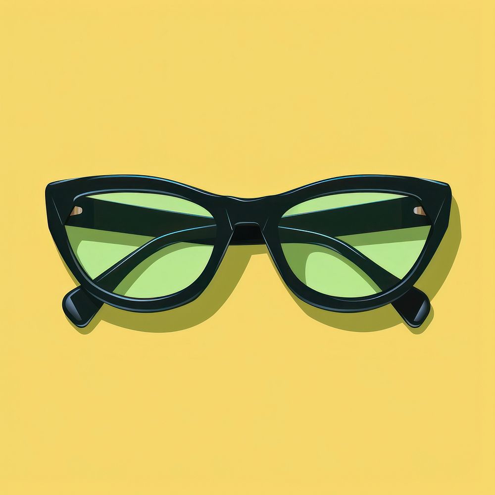 Cat eye glasses sunglasses accessories accessory. AI generated Image by rawpixel.