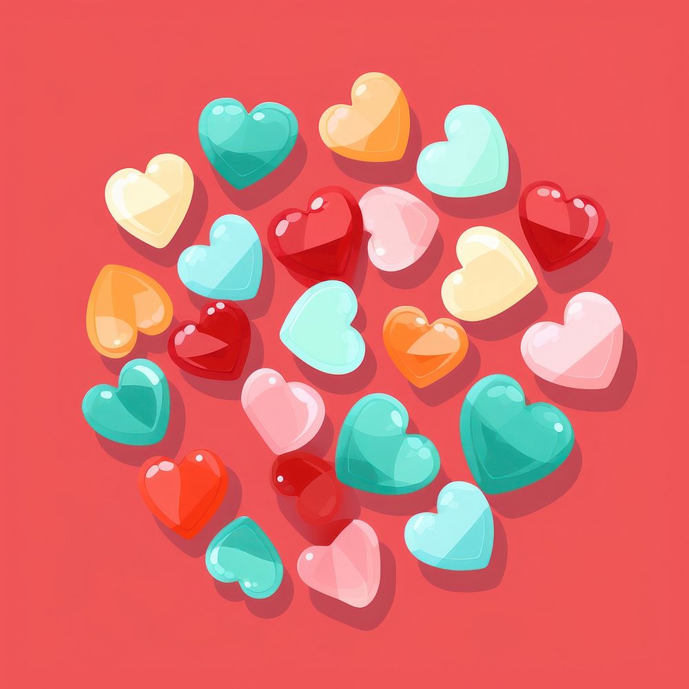 Jelly gummys confectionery backgrounds shape. AI generated Image by rawpixel.