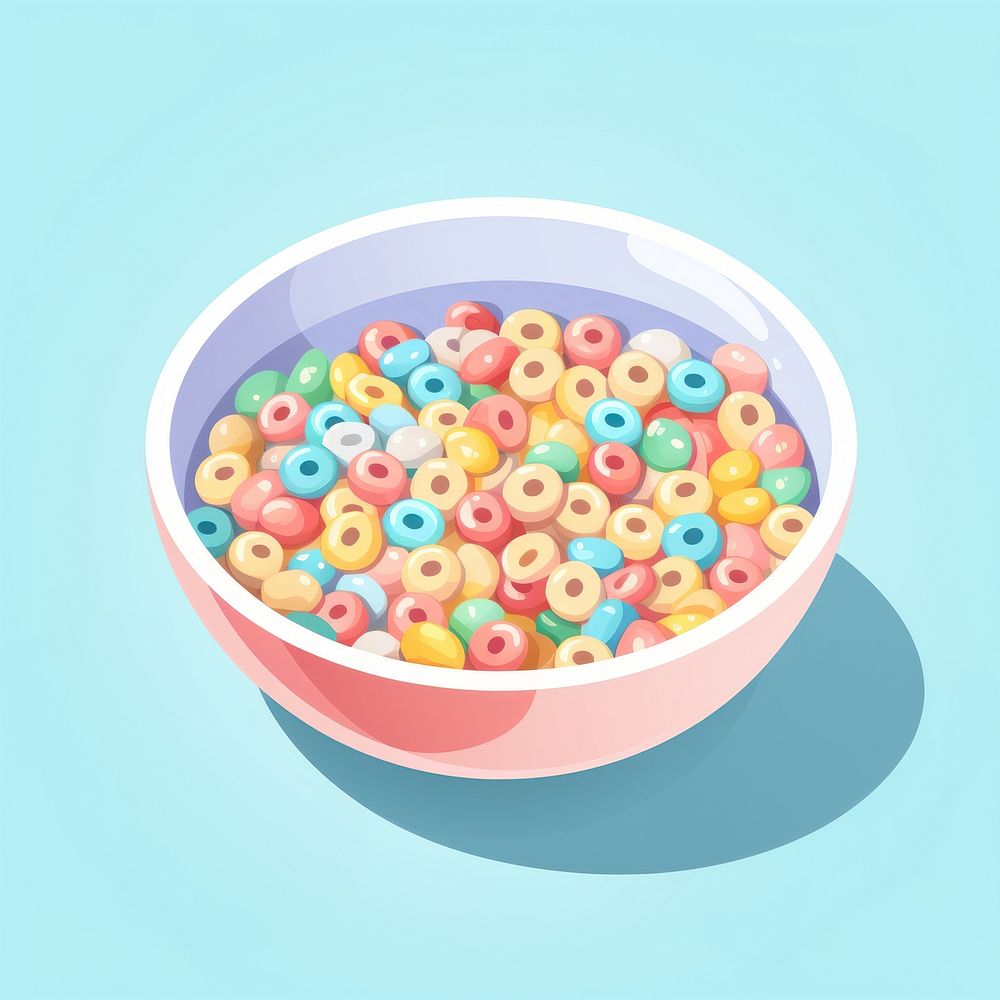 Cereal bowl dessert food. AI generated Image by rawpixel.