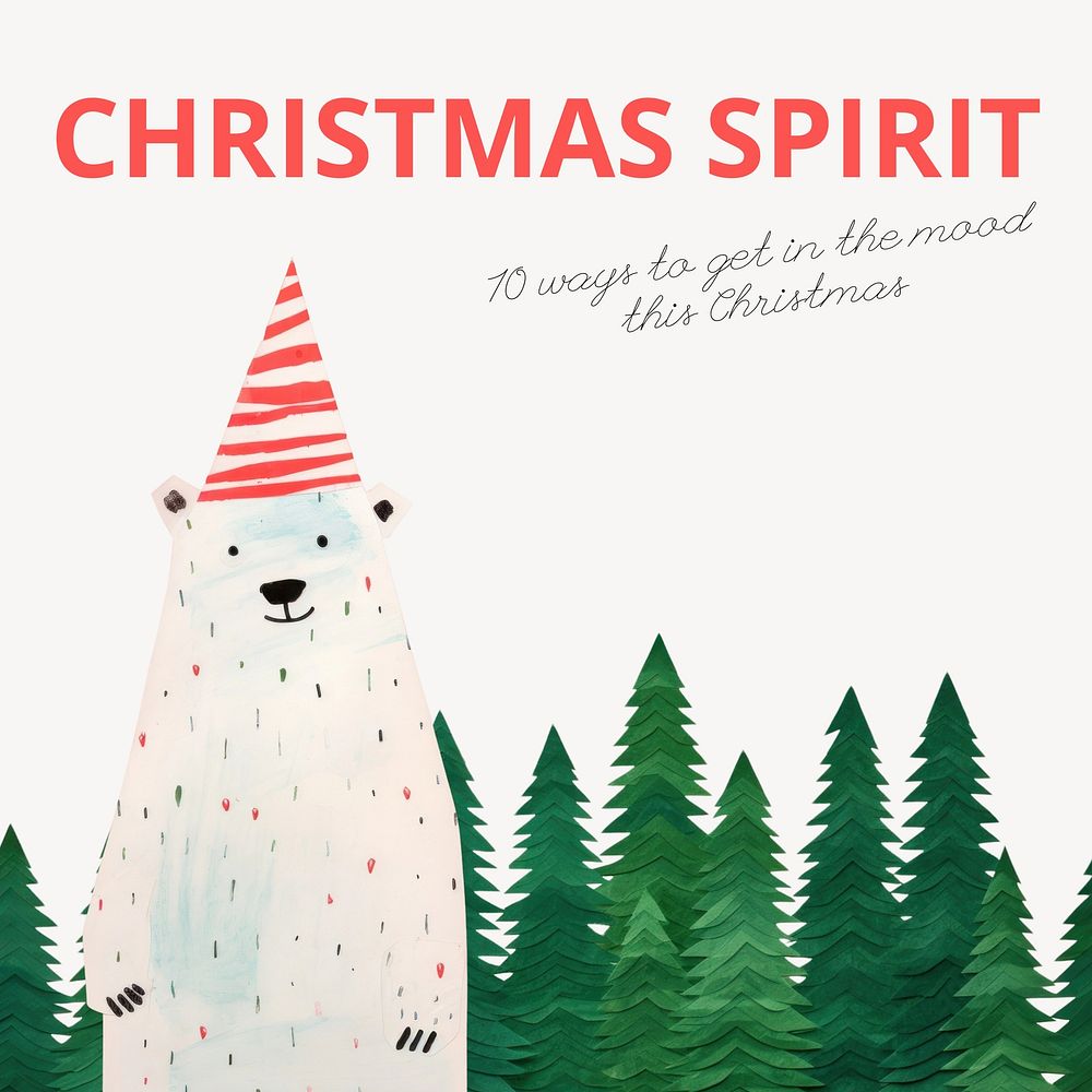 Christmas spirit  Instagram post template
