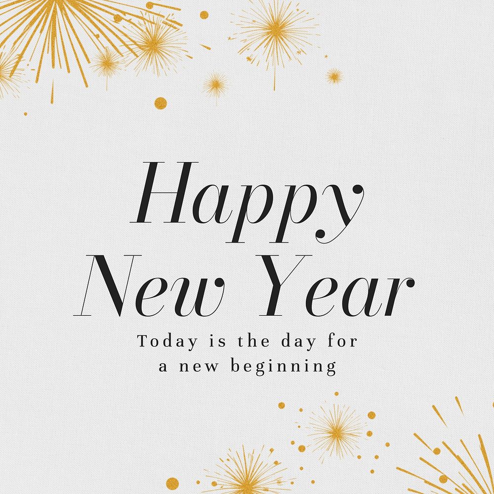 Happy new year Instagram post | Free Photo - rawpixel