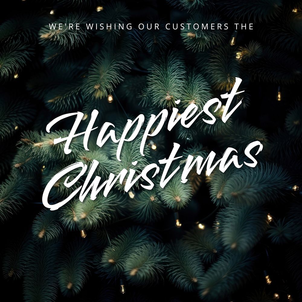 Happiest Christmas  Instagram post template