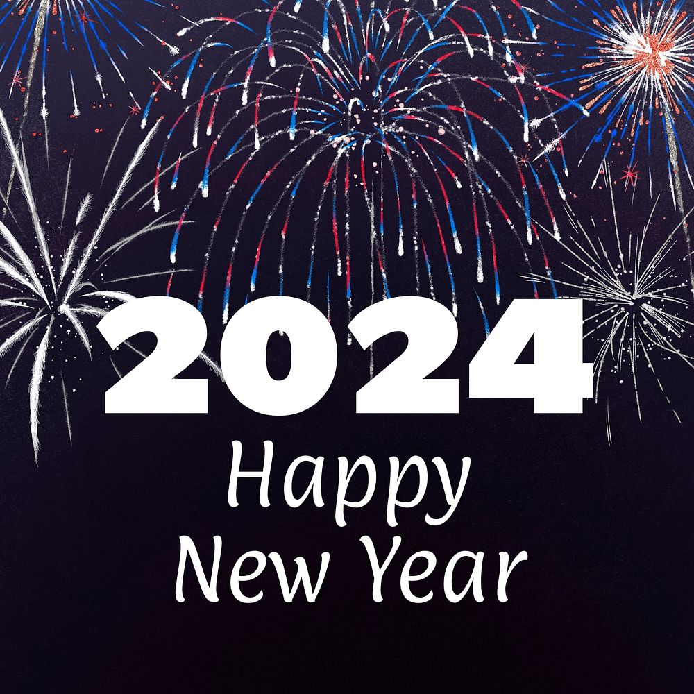 New Year 2024   Instagram post template