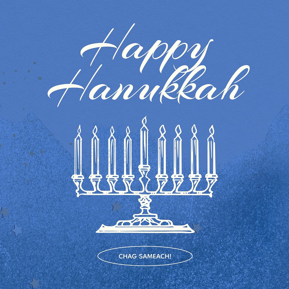 Hanukkah greetings  Instagram post template