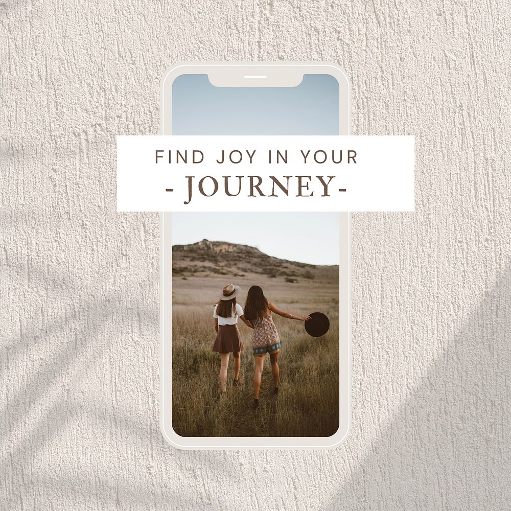 Joyful journey & life   Instagram post template